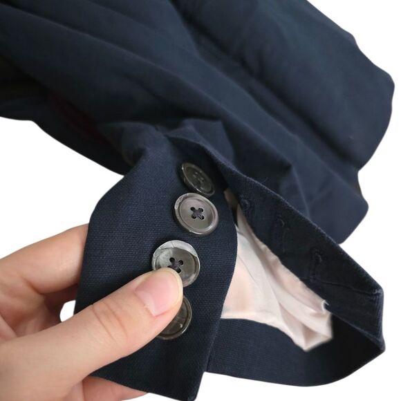 Rebecca Taylor Midnight Navy Double-Breasted Blazer 4 - Picture 2 of 7